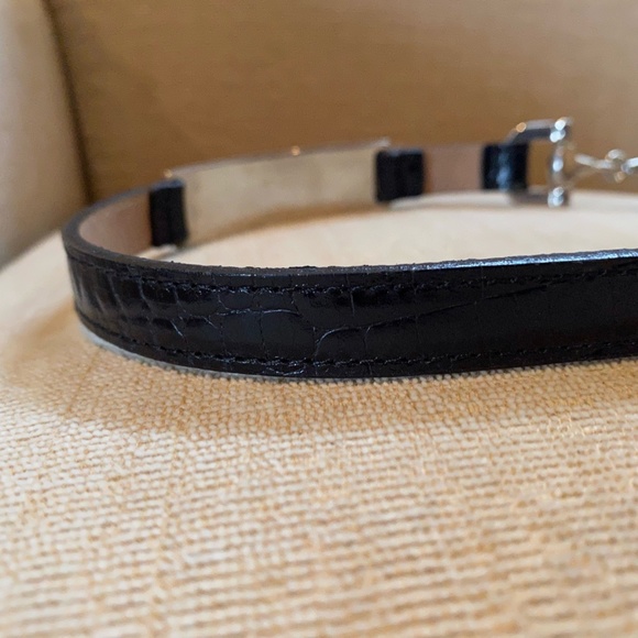 Streets Ahead Horsebit Croc Leather Belt - Picture 7 of 16
